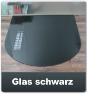 Funkenschutzplatte Glas schwarz