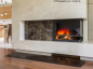 Preview: Saisonplatte Rechteck schwarz 100x40cm Glas - Kamin-Vorlegeplatte Funkenschutzplatte Kaminbodenplatte Glasplatte