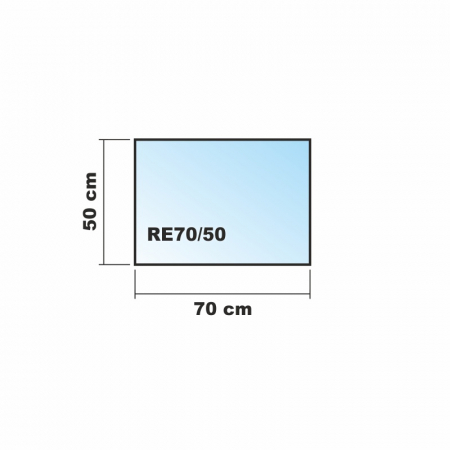 70x50cm Glas weiß - Echtglas Küchenrückwand Spritzschutz Fliesenspiegel Glasplatte Rückwand