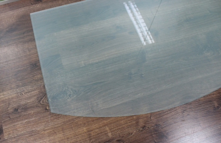 Segmentbogen *Frosty* 100x60cm - Echtglas Küchenrückwand Spritzschutz Fliesenspiegel Glasplatte Rückwand