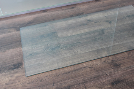 100x50cm Klarglas - Echtglas Küchenrückwand Spritzschutz Fliesenspiegel Glasplatte Rückwand