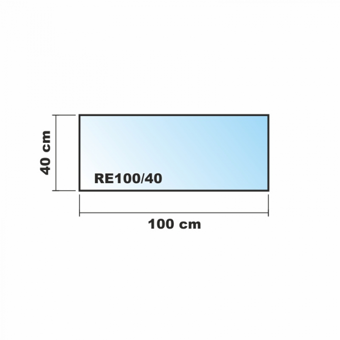 100x40cm Glas weiß - Echtglas Küchenrückwand Spritzschutz Fliesenspiegel Glasplatte Rückwand
