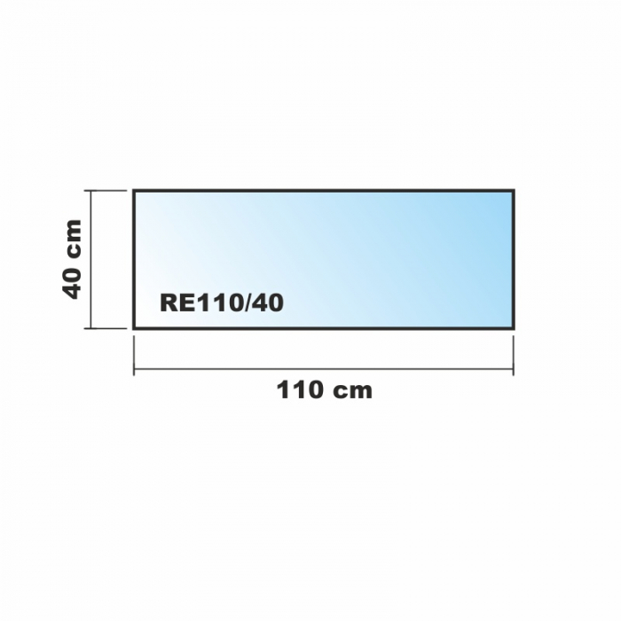 110x40cm Glas weiß - Echtglas Küchenrückwand Spritzschutz Fliesenspiegel Glasplatte Rückwand