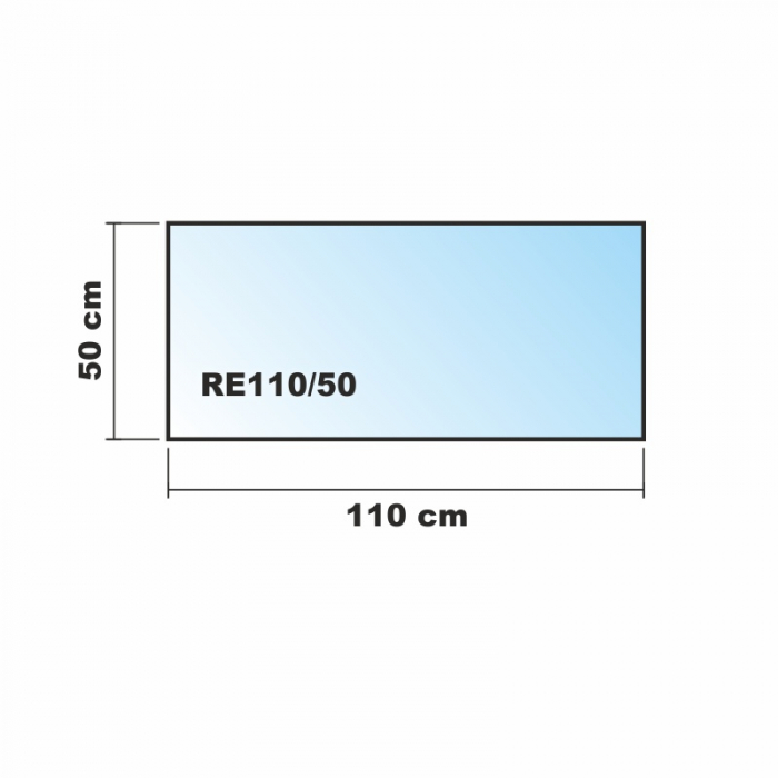 110x50cm Glas weiß - Echtglas Küchenrückwand Spritzschutz Fliesenspiegel Glasplatte Rückwand