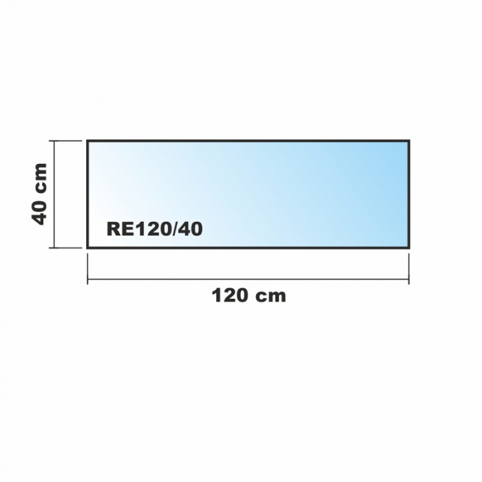 120x40cm Glas weiß - Echtglas Küchenrückwand Spritzschutz Fliesenspiegel Glasplatte Rückwand