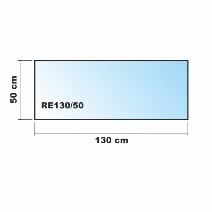 Rechteck 130x50cm - Echtglas Küchenrückwand Spritzschutz Fliesenspiegel Glasplatte Rückwand