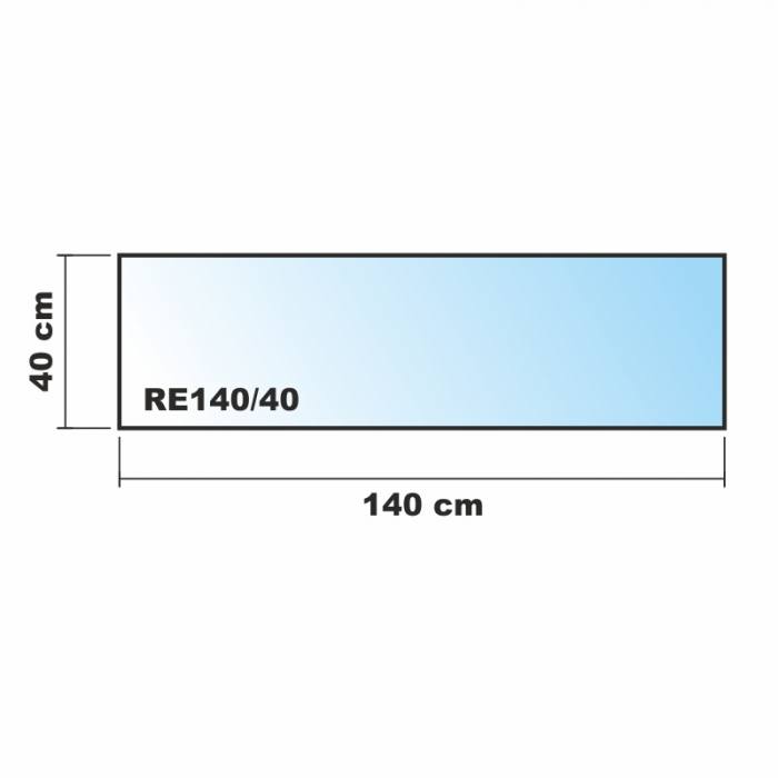 140x40cm Glas weiß - Echtglas Küchenrückwand Spritzschutz Fliesenspiegel Glasplatte Rückwand