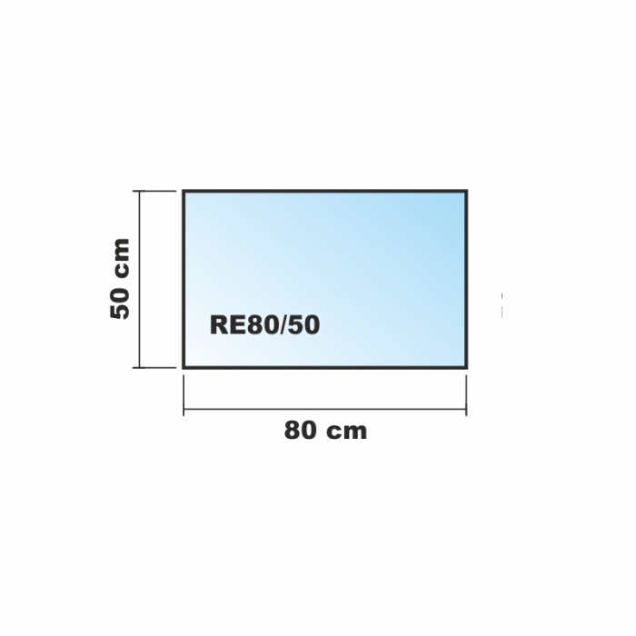 Rechteck 80x50cm - Echtglas Küchenrückwand Spritzschutz Fliesenspiegel Glasplatte Rückwand