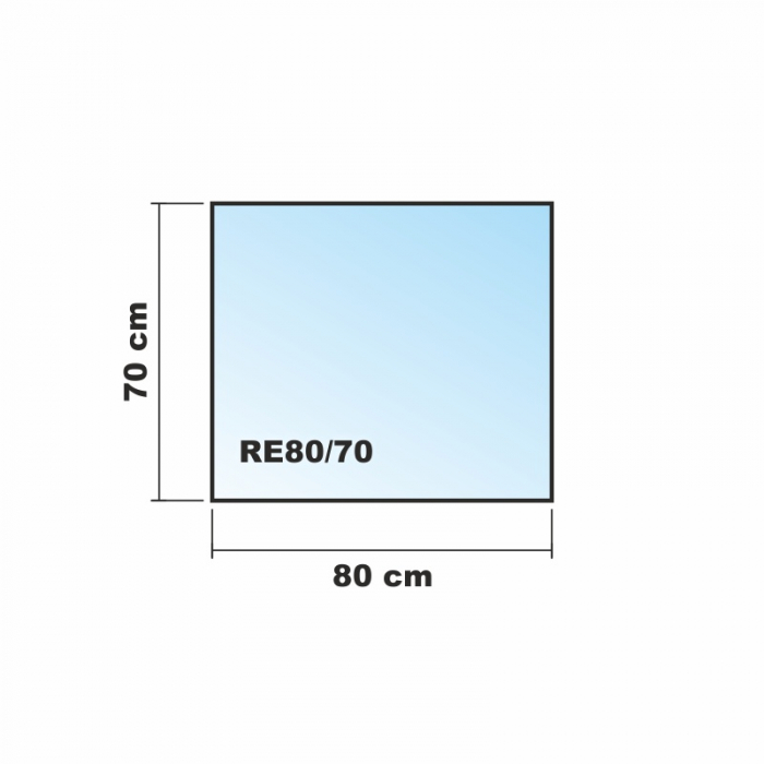 Rechteck 80x70cm - Echtglas Küchenrückwand Spritzschutz Fliesenspiegel Glasplatte Rückwand