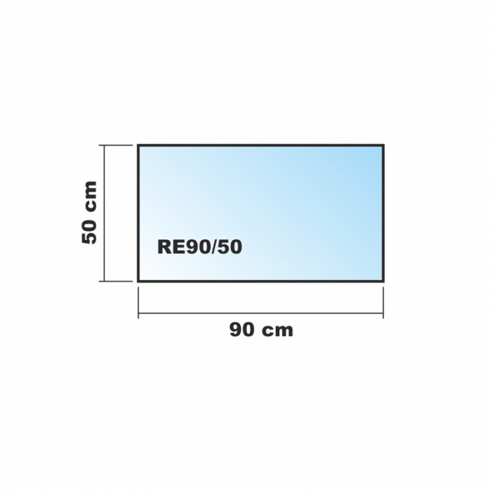 Rechteck 90x50cm - Echtglas Küchenrückwand Spritzschutz Fliesenspiegel Glasplatte Rückwand