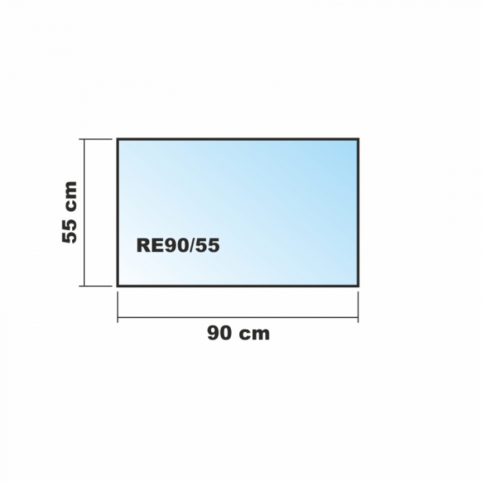 90x55cm Glas weiß - Echtglas Küchenrückwand Spritzschutz Fliesenspiegel Glasplatte Rückwand