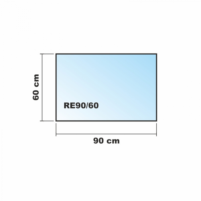 Saisonplatte Rechteck 90x60cm Glas weiß - Kamin-Vorlegeplatte Funkenschutzplatte Kaminbodenplatte Glasplatte