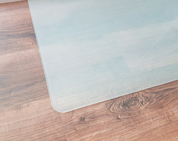 *Frosty* 100x50cm abgerundet - Echtglas Küchenrückwand Spritzschutz Fliesenspiegel Glasplatte Rückwand