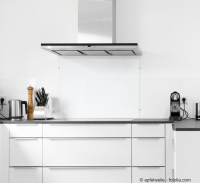 Rechteck 100x70cm - Echtglas Küchenrückwand Spritzschutz Fliesenspiegel Glasplatte Rückwand